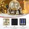 Glitzhome® Lighted Musical Snowflakes Nativity Scene Waterglobe